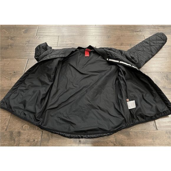NEW Womens Medium NIKE Sportswear Quilted Primaloft Jacket Coat Black 854747-010 - Picture 4 of 12